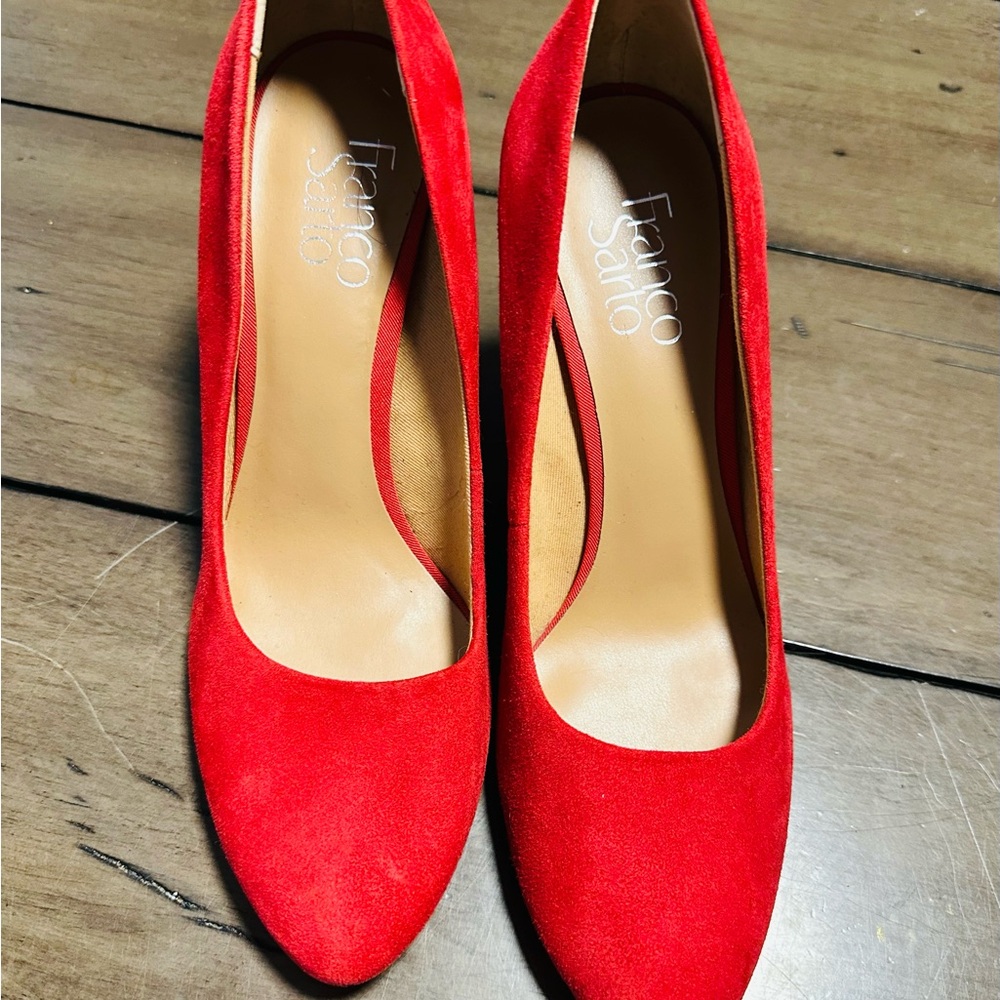 Franco Sarto Vibrant Red Heels